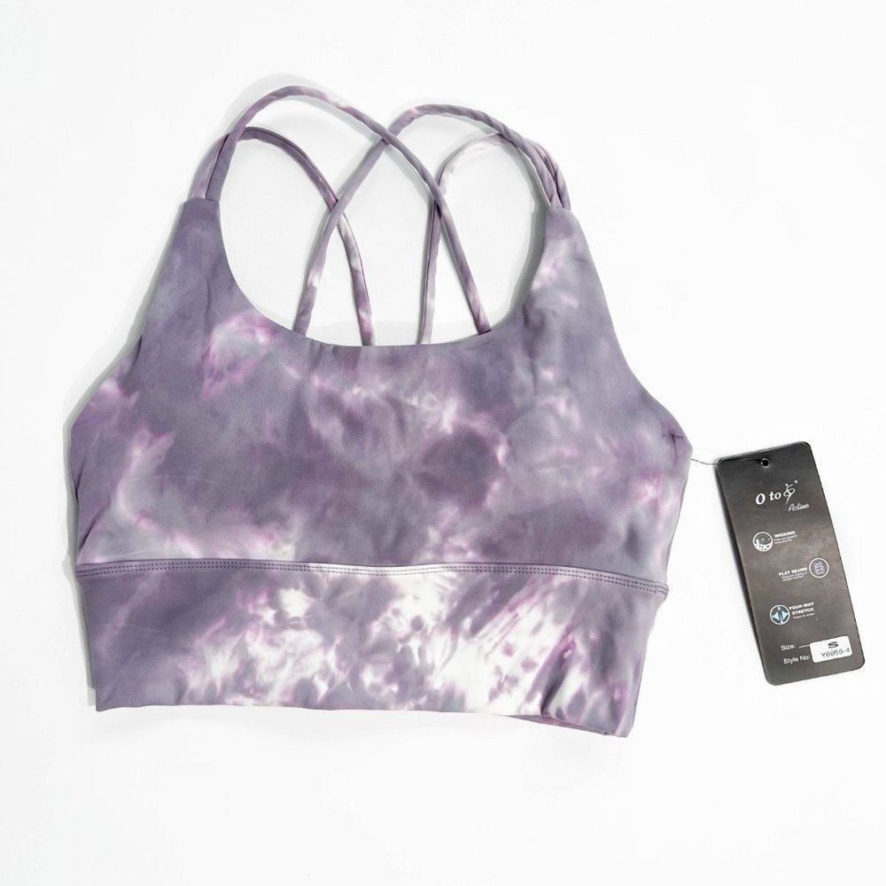 Purple Tie-dye Crop Top - Picture 3 of 4